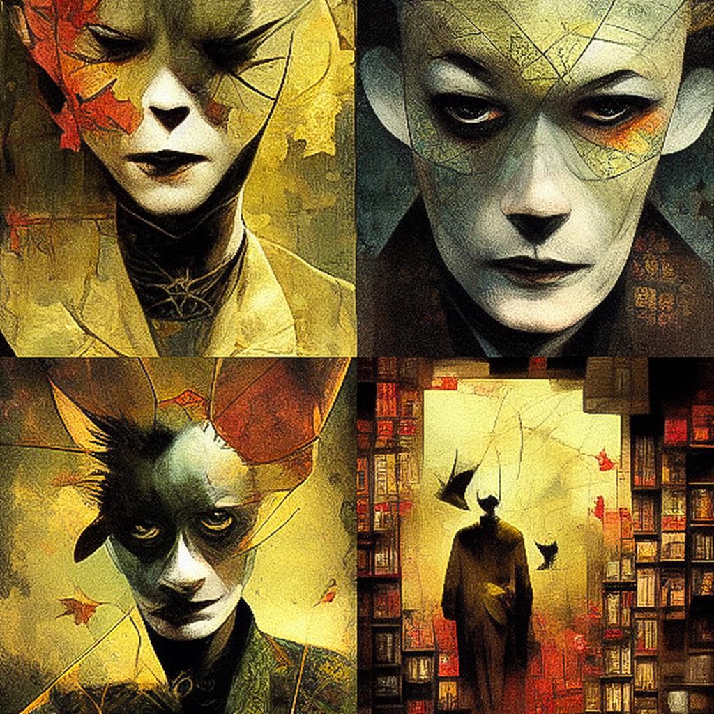 Dave McKean style, Midjourney V3, render 1 of 4
