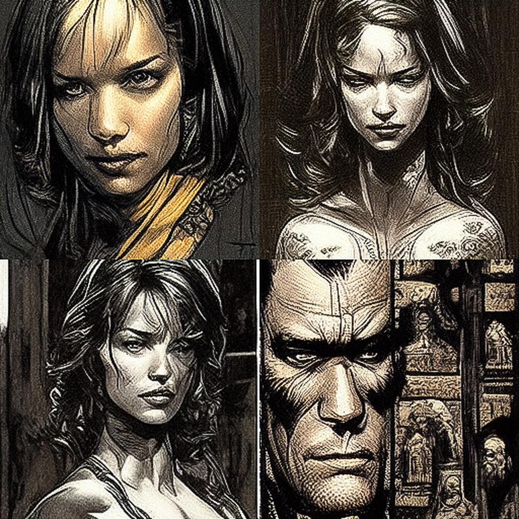 David Finch style, Midjourney V3, render 1 of 4