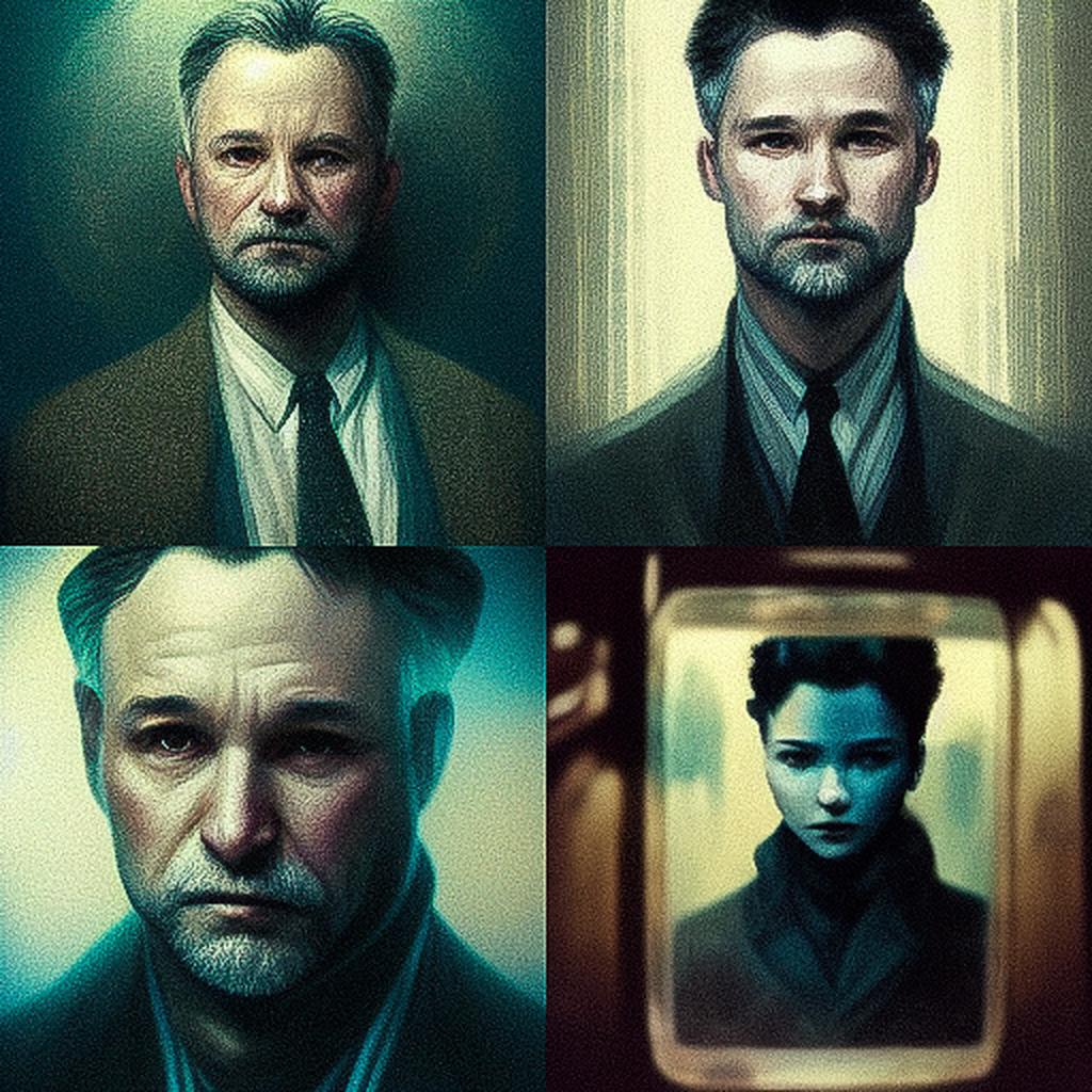 David Fincher style, Midjourney V3, render 1 of 4