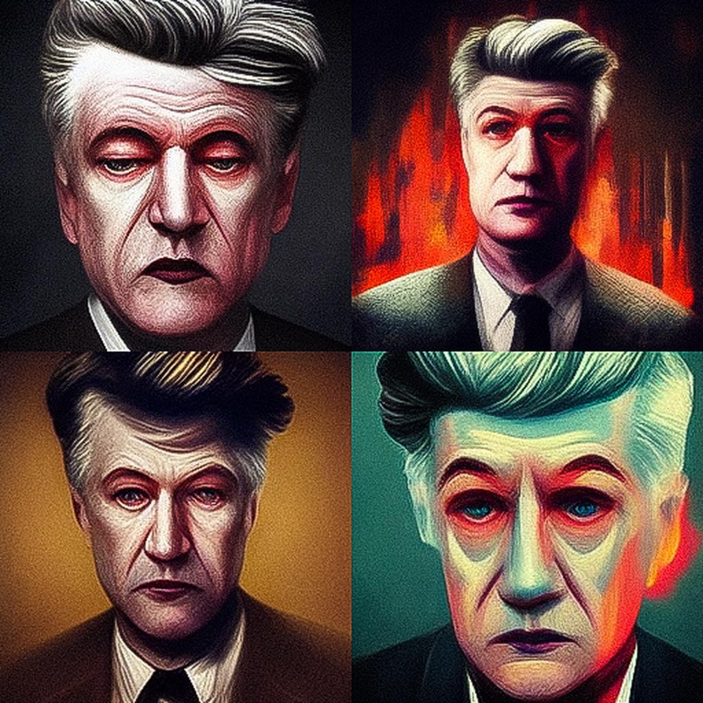 David Lynch style, Midjourney V3, render 1 of 4