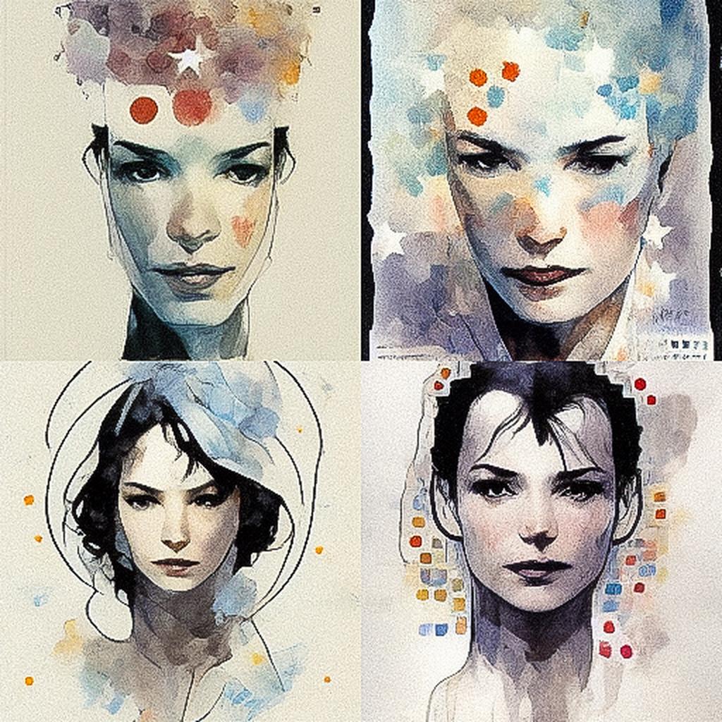 David Mack style, Midjourney V3, render 1 of 4