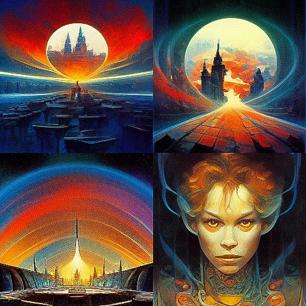 Don Maitz style, Midjourney V3, render 1 of 4