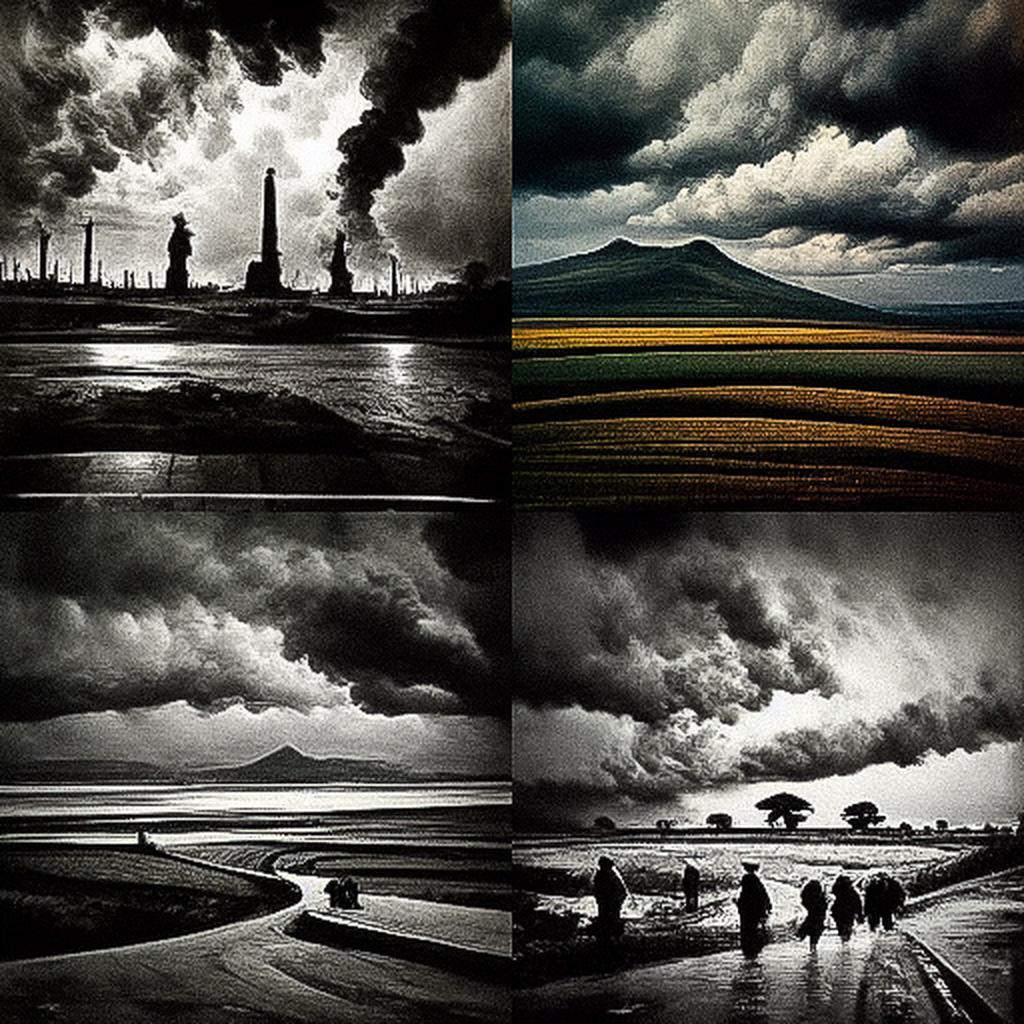 Don McCullin style, Midjourney V3, render 1 of 4