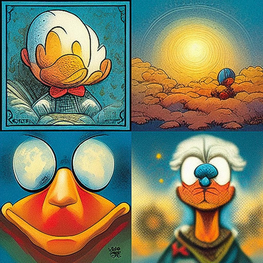 Don Rosa style, Midjourney V3, render 1 of 4
