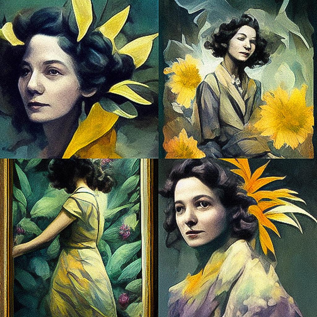 Dorothea Tanning style, Midjourney V3, render 1 of 4