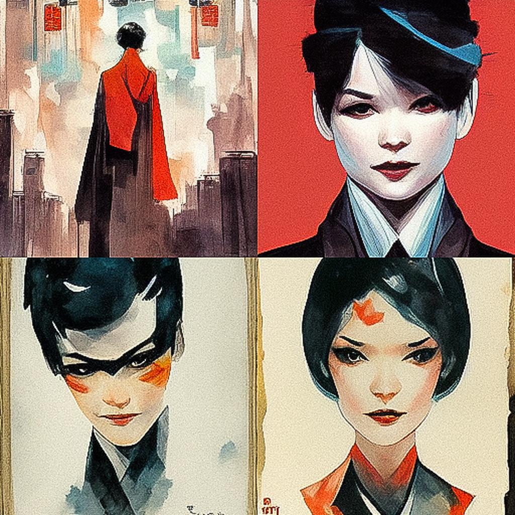 Dustin Nguyen style, Midjourney V3, render 1 of 4
