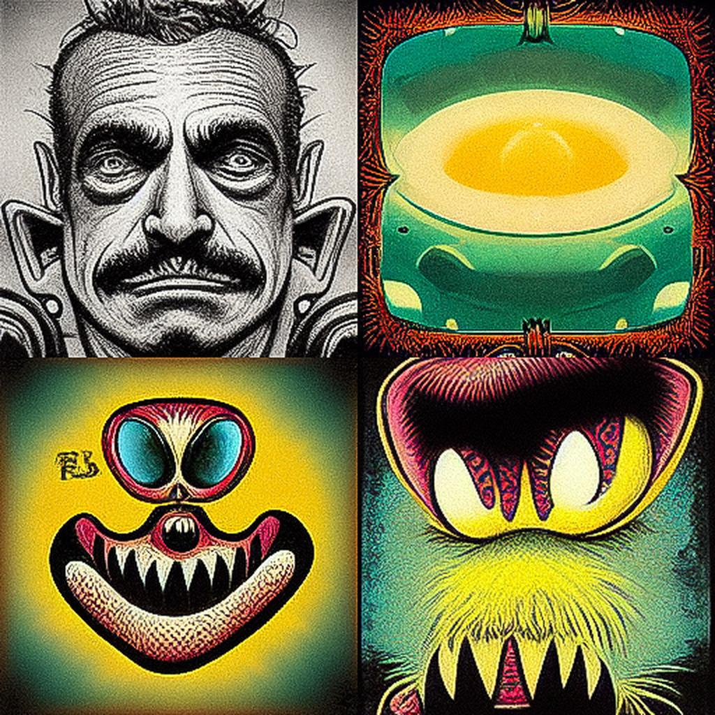 Ed Roth style, Midjourney V3, render 1 of 4