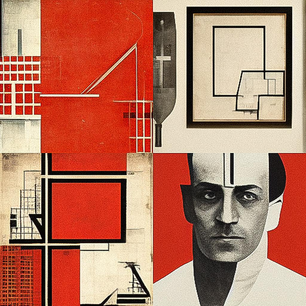 El Lissitzky style, Midjourney V3, render 1 of 4