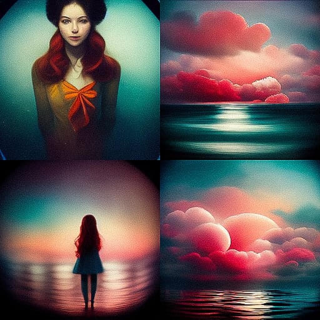 Elena Kalis style, Midjourney V3, render 1 of 4