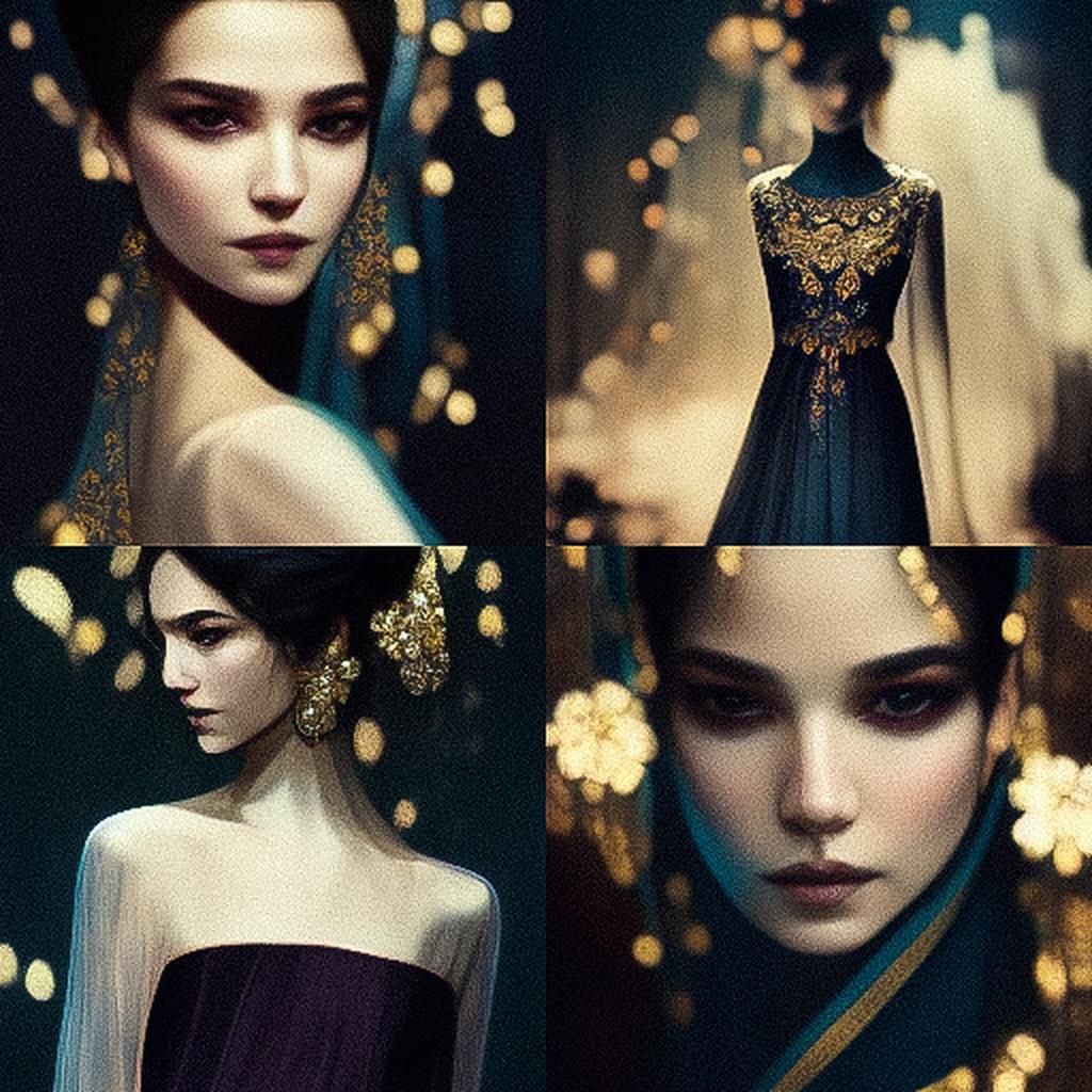 Elie Saab style, Midjourney V3, render 1 of 4