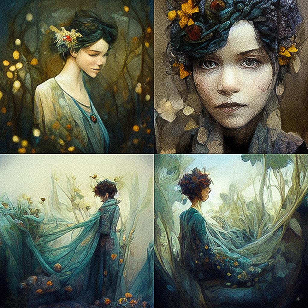 Ellen Jewett style, Midjourney V3, render 1 of 4