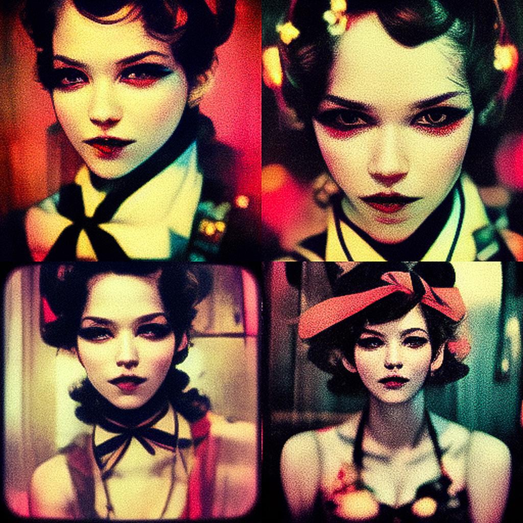 Ellen von Unwerth style, Midjourney V3, render 1 of 4