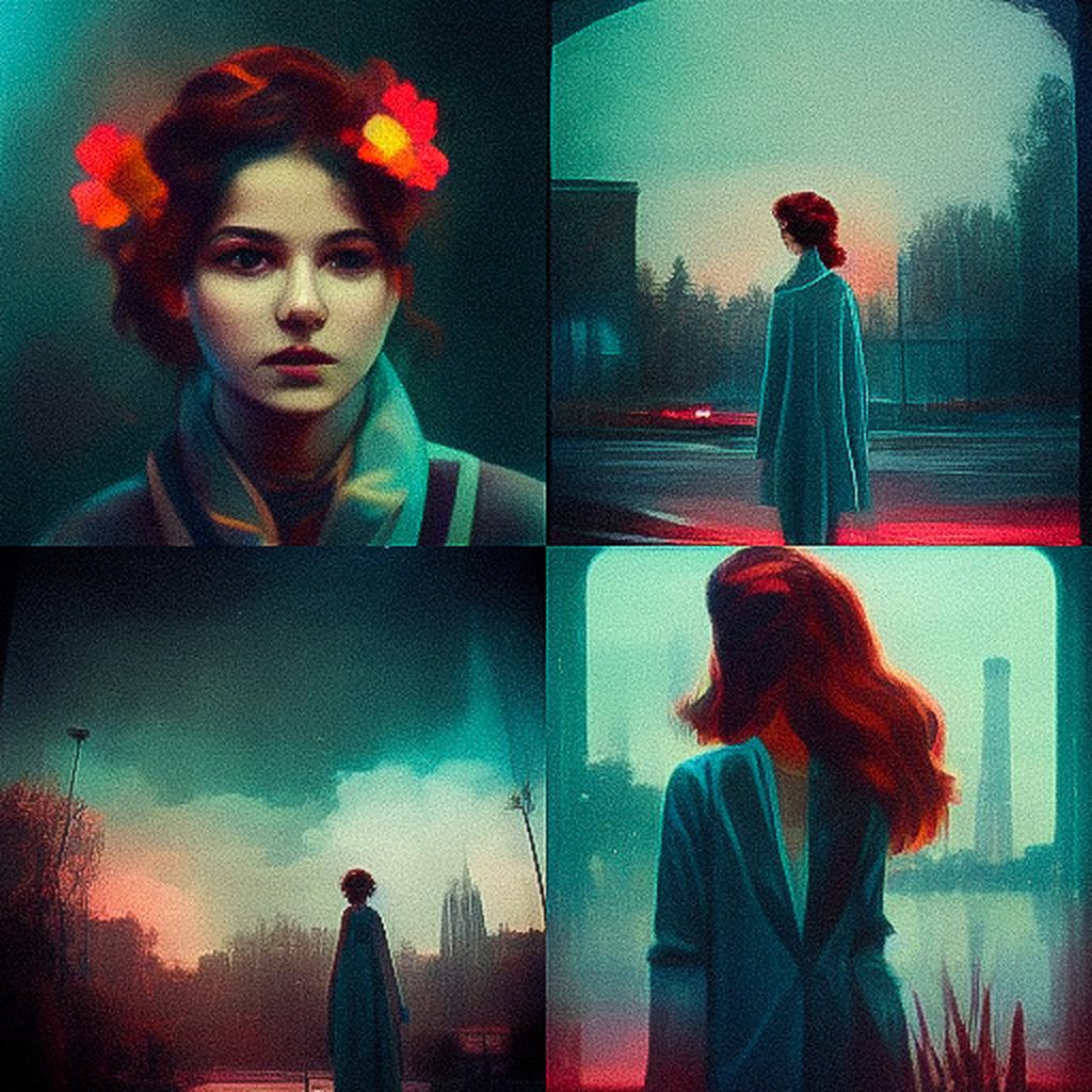 Elsa Bleda style, Midjourney V3, render 1 of 4