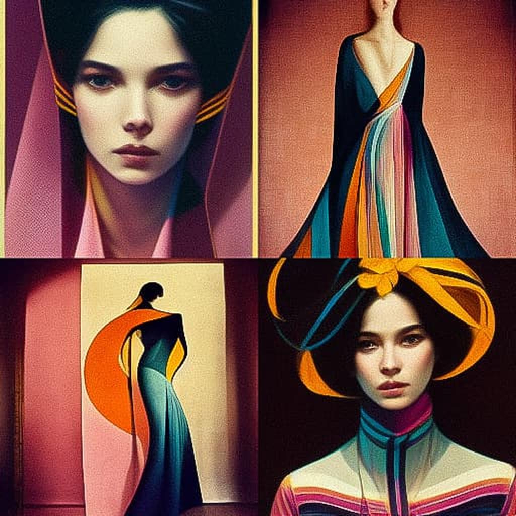 Emilio Pucci style, Midjourney V3, render 1 of 4