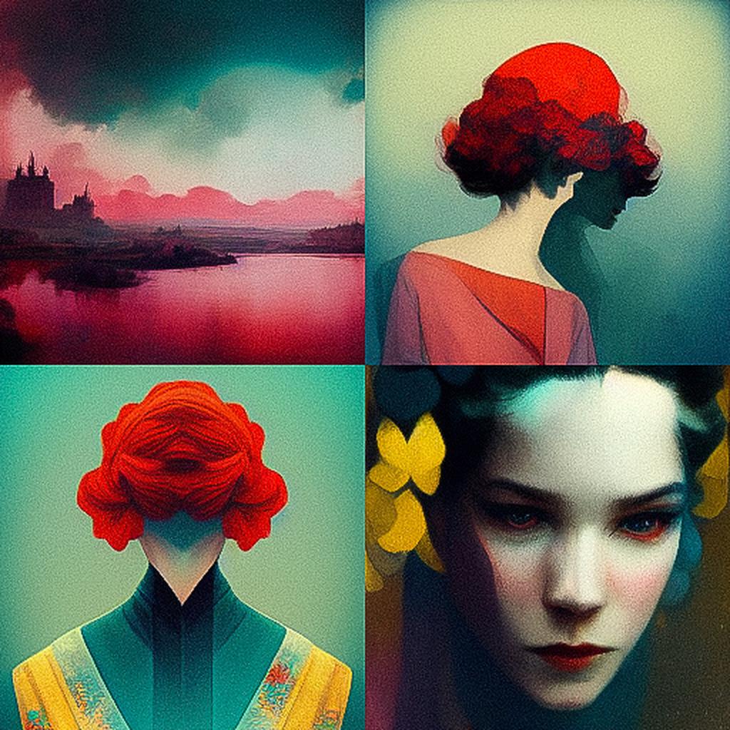 Erik Madigan Heck style, Midjourney V3, render 1 of 4