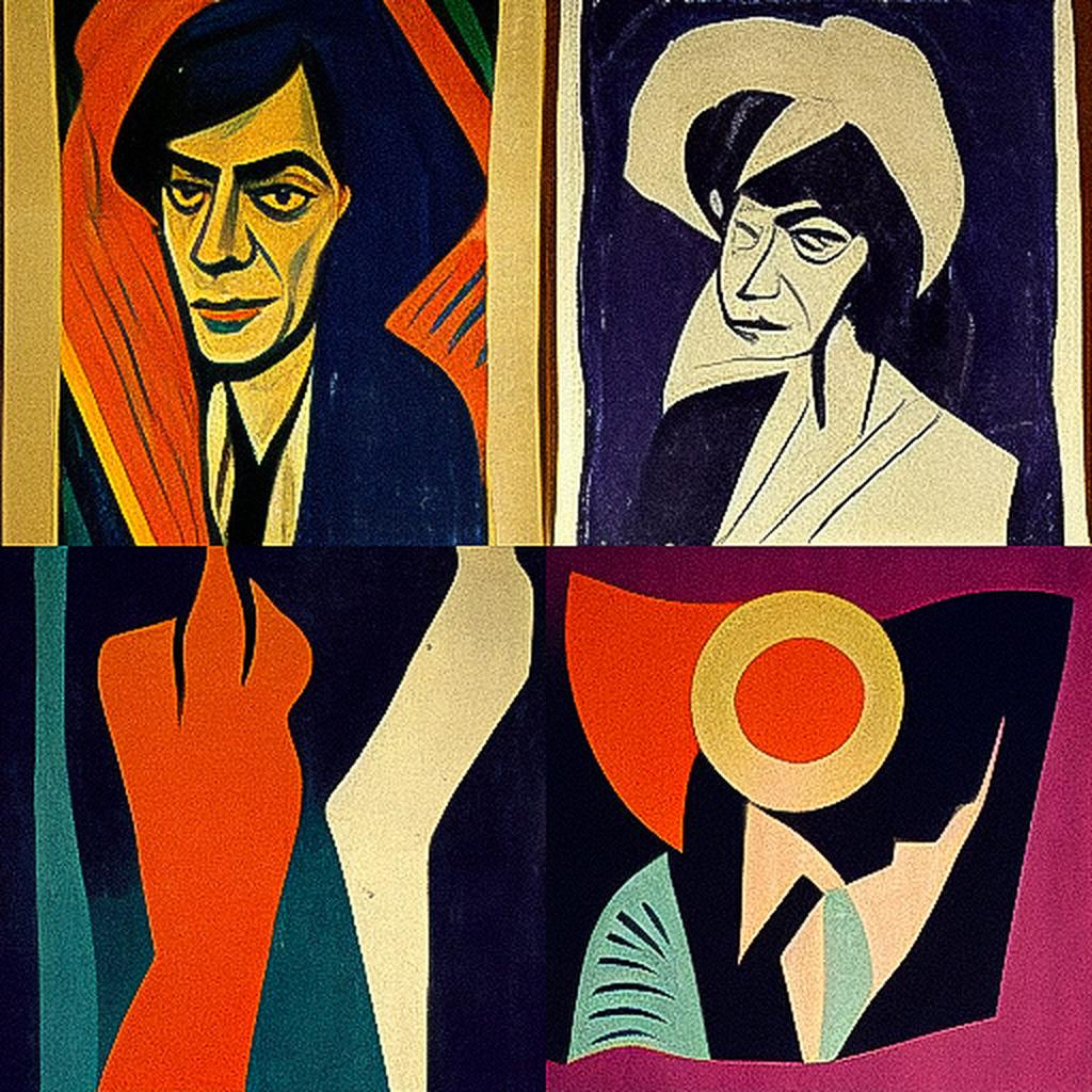 Ernst Ludwig Kirchner style, Midjourney V3, render 1 of 4