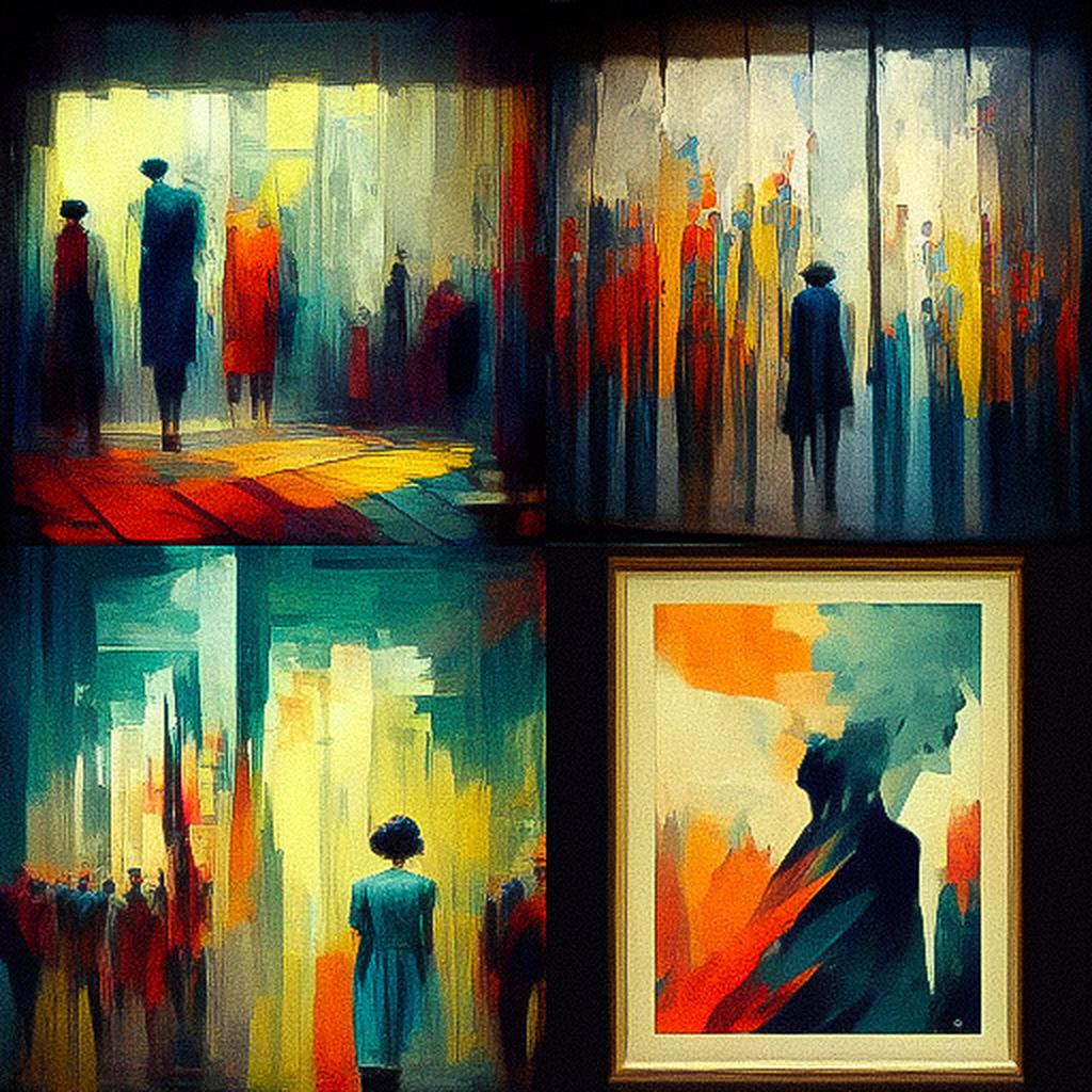 Expressionism style, Midjourney V3, render 1 of 4