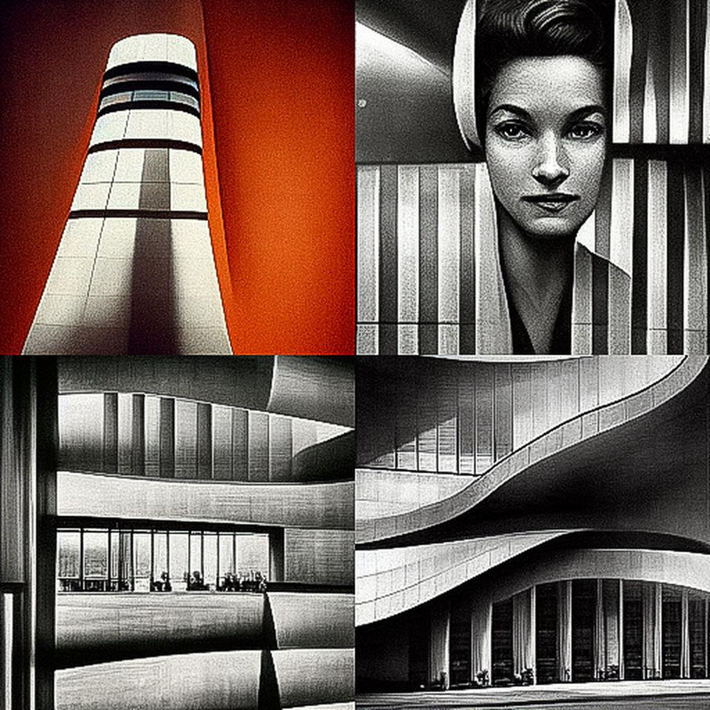 Ezra Stoller style, Midjourney V3, render 1 of 4