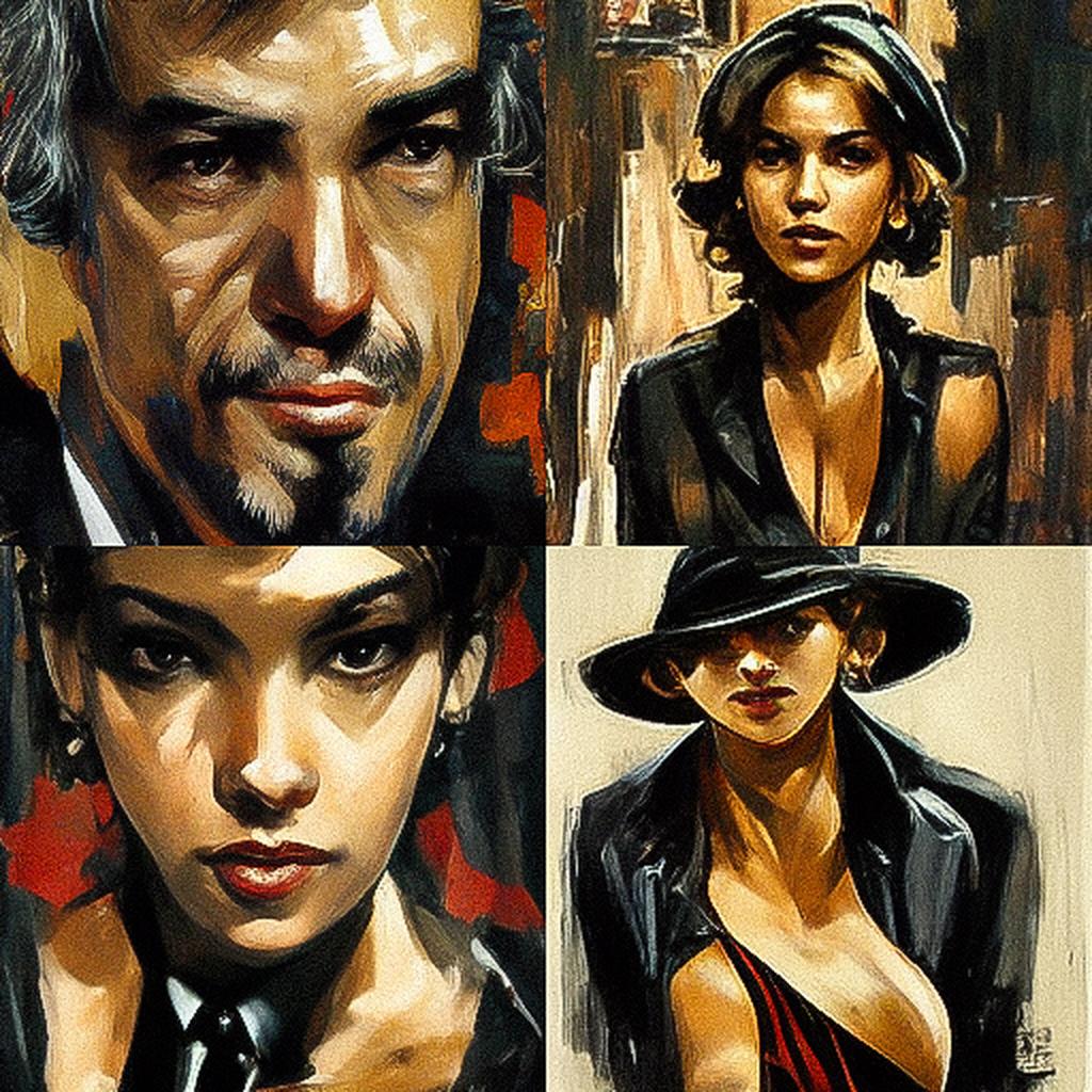 Fabian Perez style, Midjourney V3, render 1 of 4