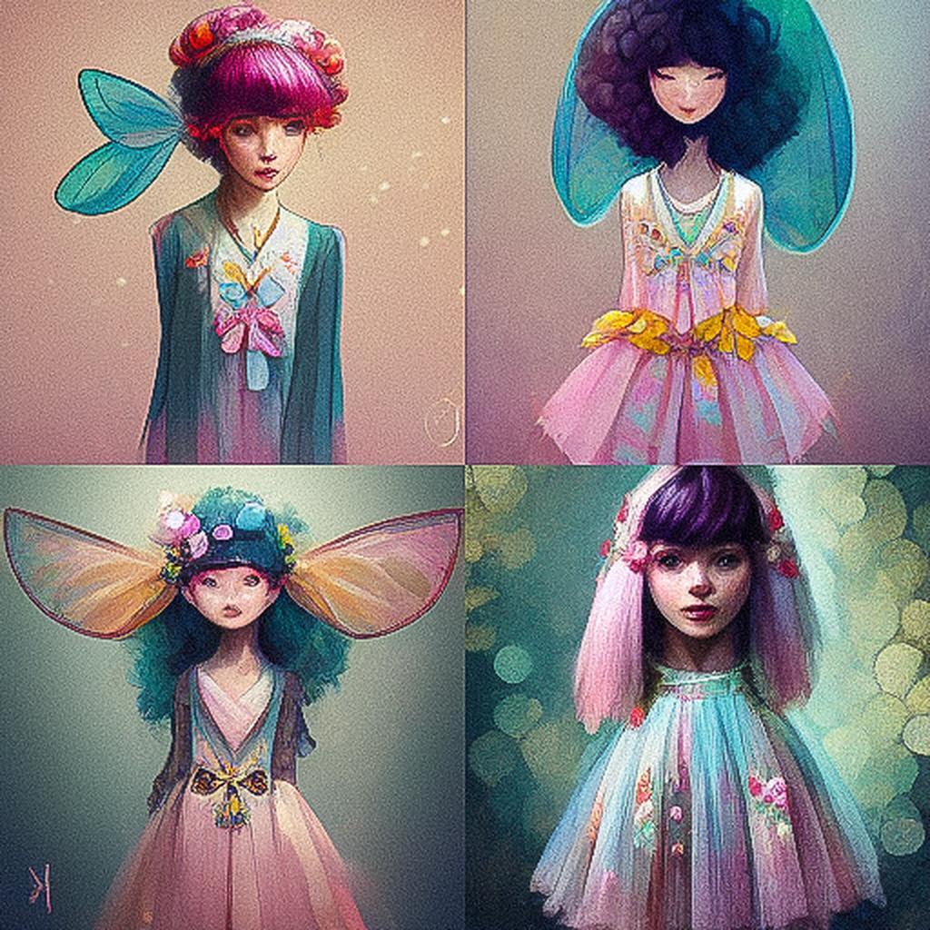 Fairy Kei fashion style, Midjourney V3, render 1 of 4