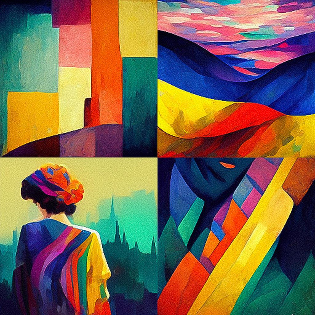Fauvism style, Midjourney V3, render 1 of 4