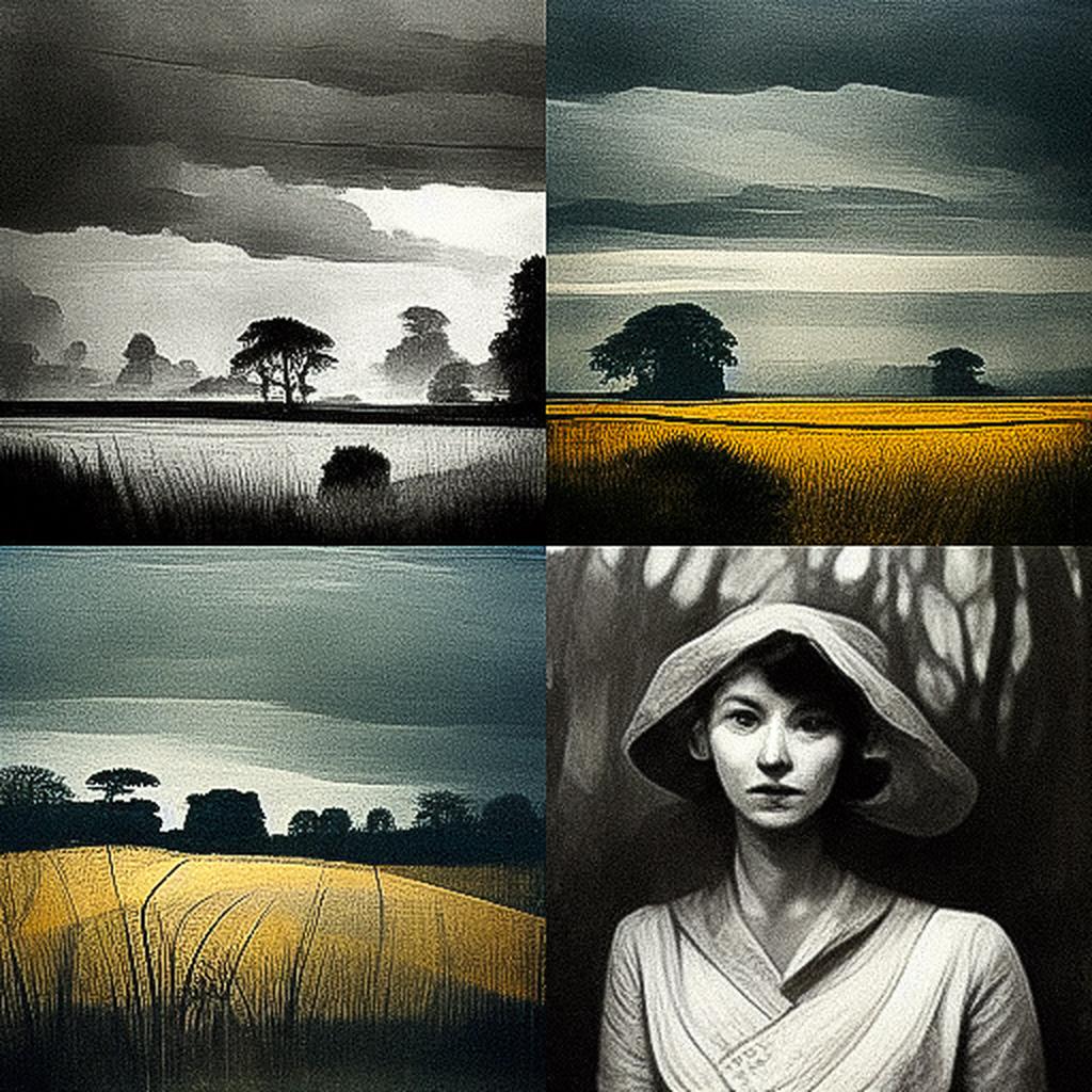 Fay Godwin style, Midjourney V3, render 1 of 4