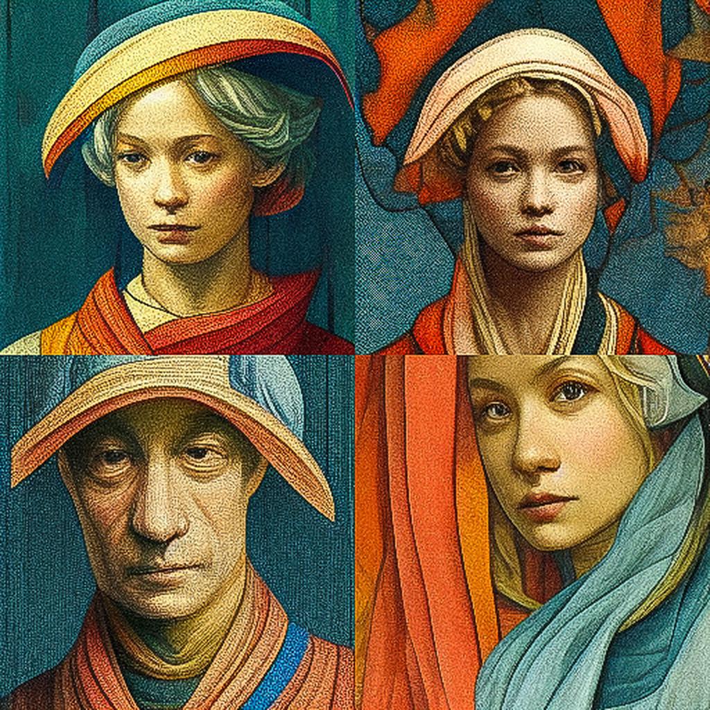 Filippino Lippi style, Midjourney V3, render 1 of 4