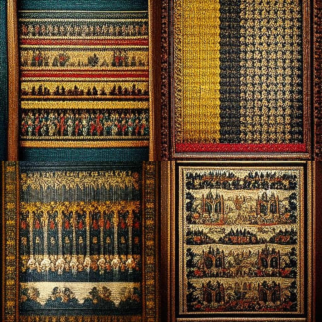 Flemish tapestry style, Midjourney V3, render 1 of 4
