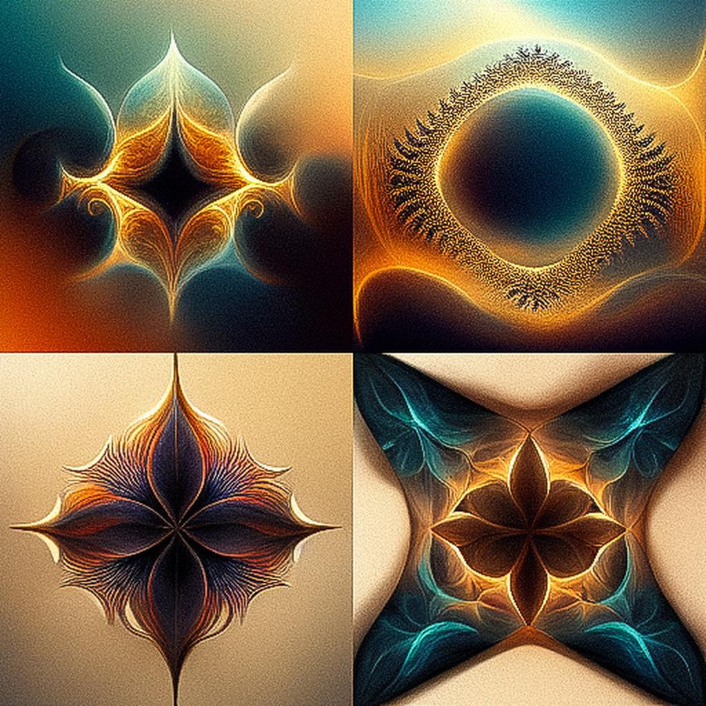 Fractal art style, Midjourney V3, render 1 of 4