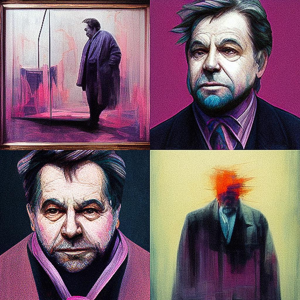 Francis Bacon style, Midjourney V3, render 1 of 4