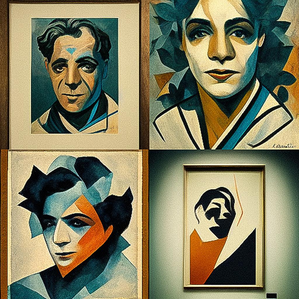 Francis Picabia style, Midjourney V3, render 1 of 4