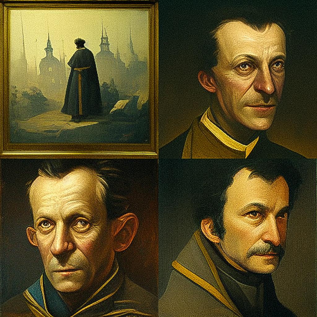 Franz Sedlacek style, Midjourney V3, render 1 of 4
