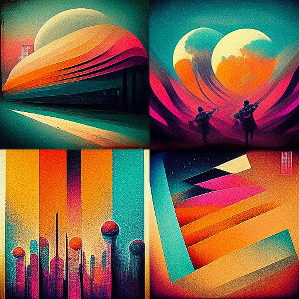 Funk art style, Midjourney V3, render 1 of 4