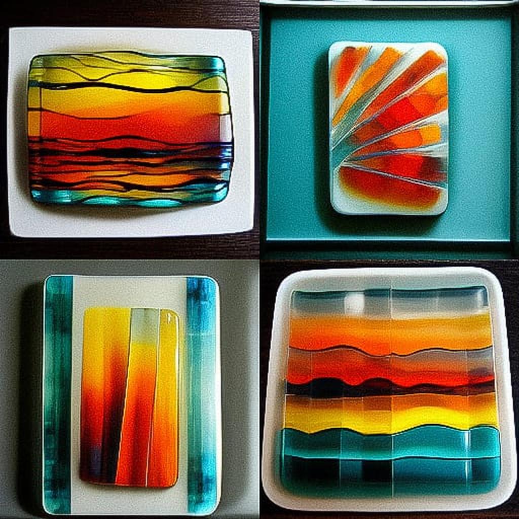 Fused glass style, Midjourney V3, render 1 of 4