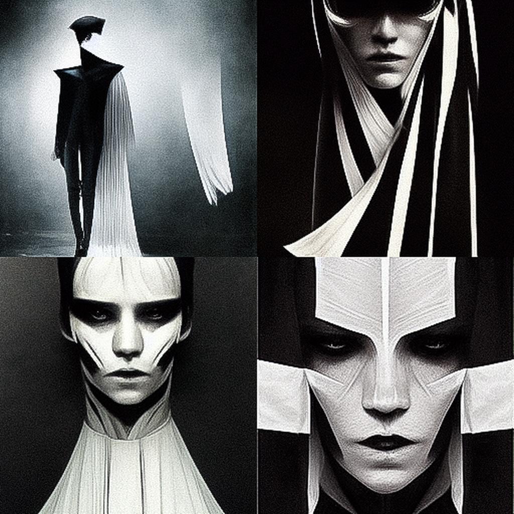 Gareth Pugh style, Midjourney V3, render 1 of 4
