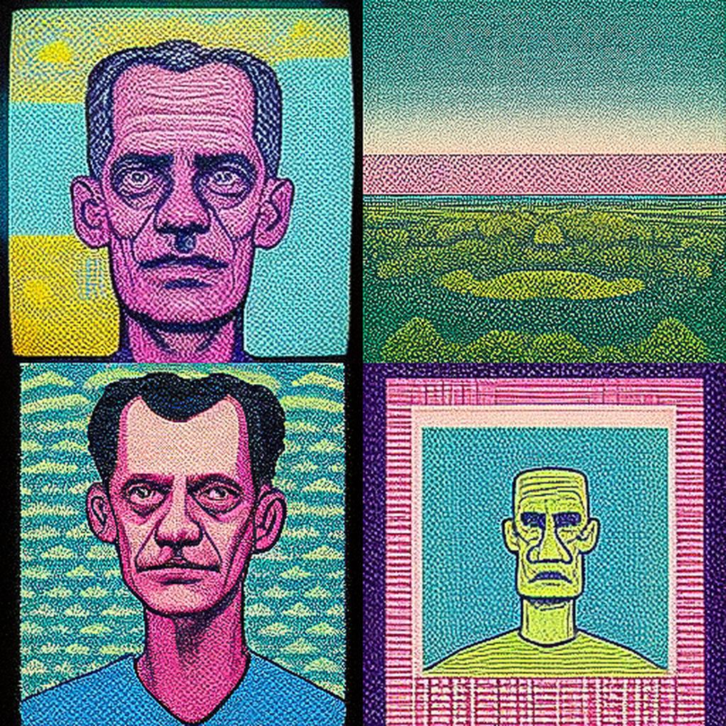 Gary Panter style, Midjourney V3, render 1 of 4