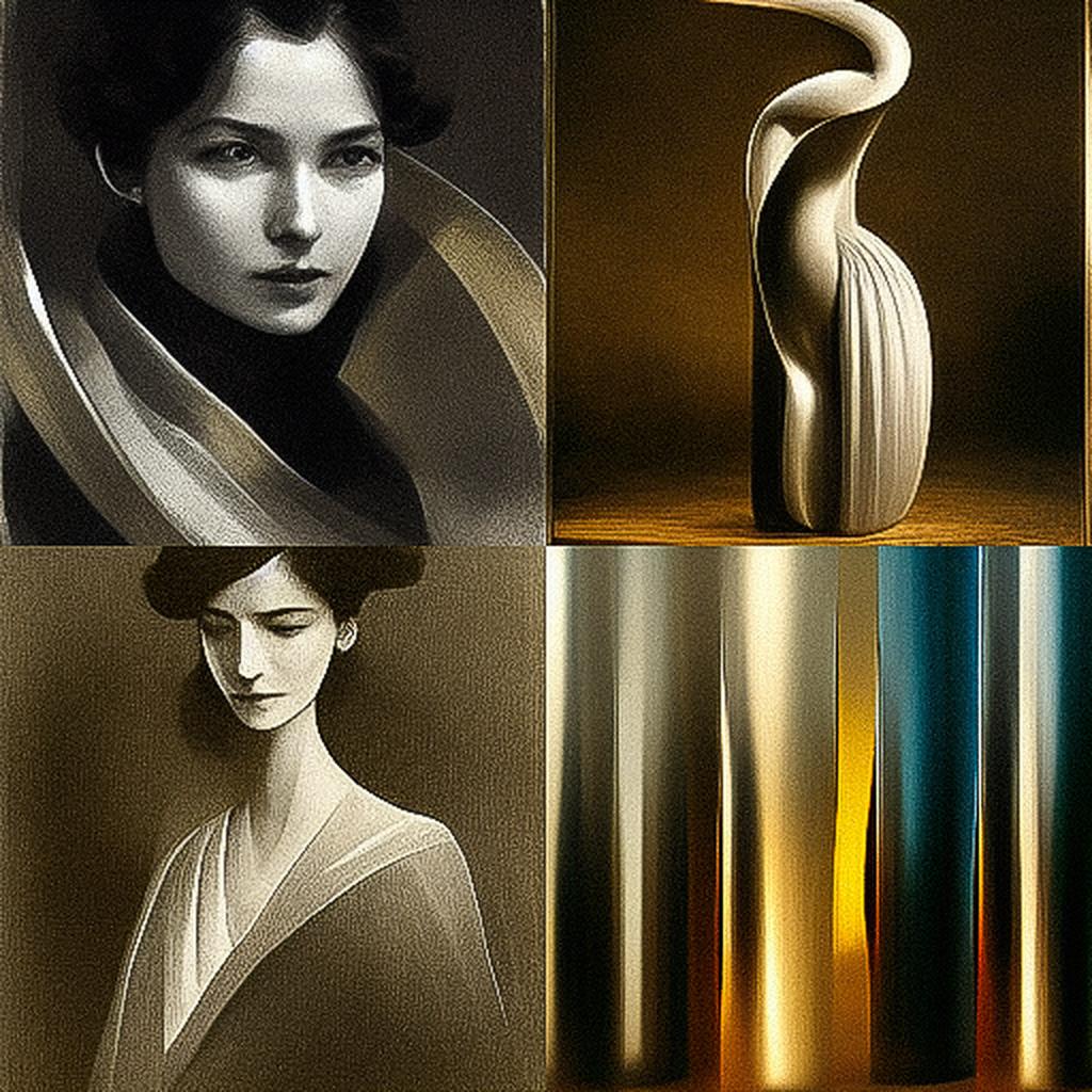 Georg Jensen style, Midjourney V3, render 1 of 4