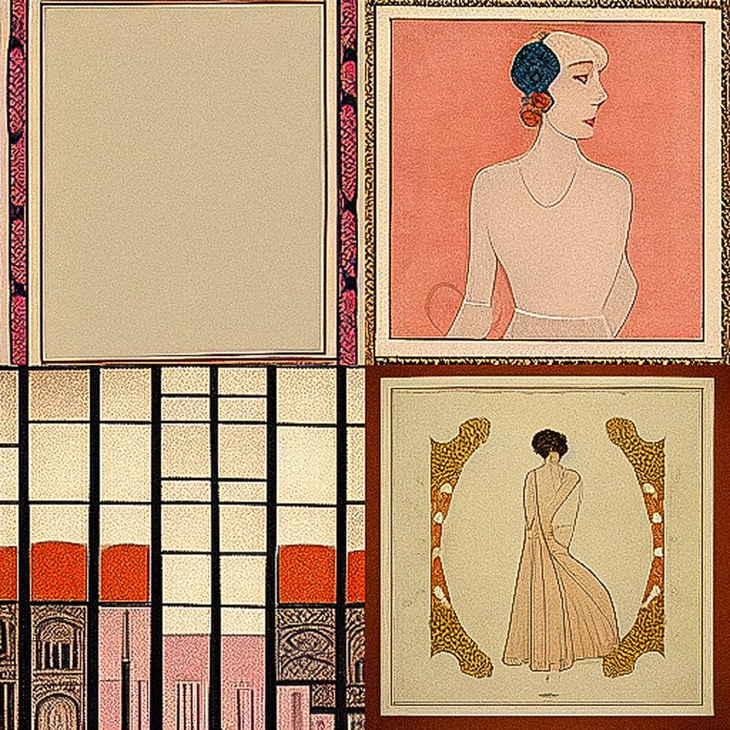 George Barbier style, Midjourney V3, render 1 of 4