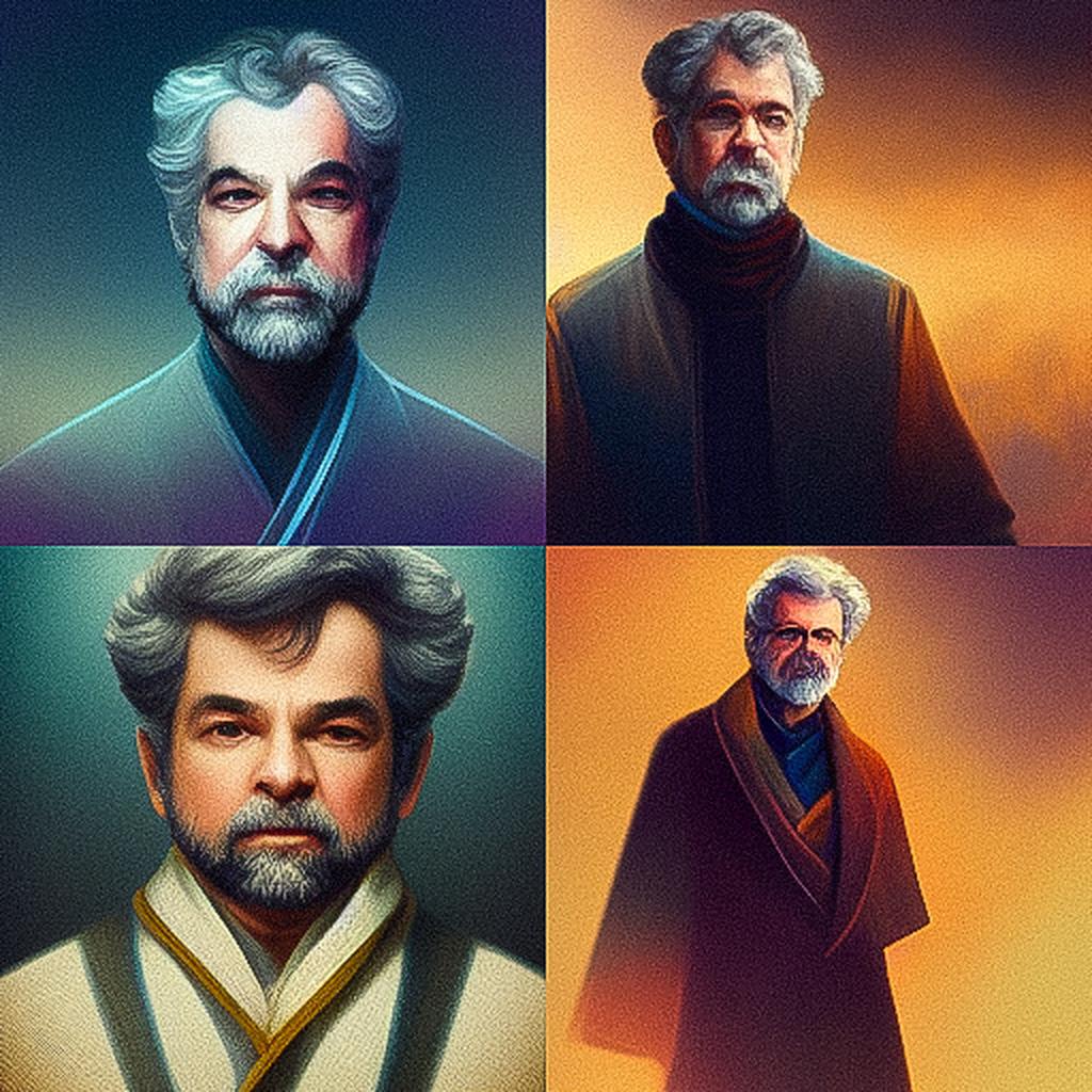 George Lucas style, Midjourney V3, render 1 of 4