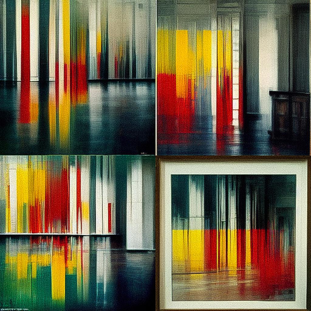Gerhard Richter style, Midjourney V3, render 1 of 4
