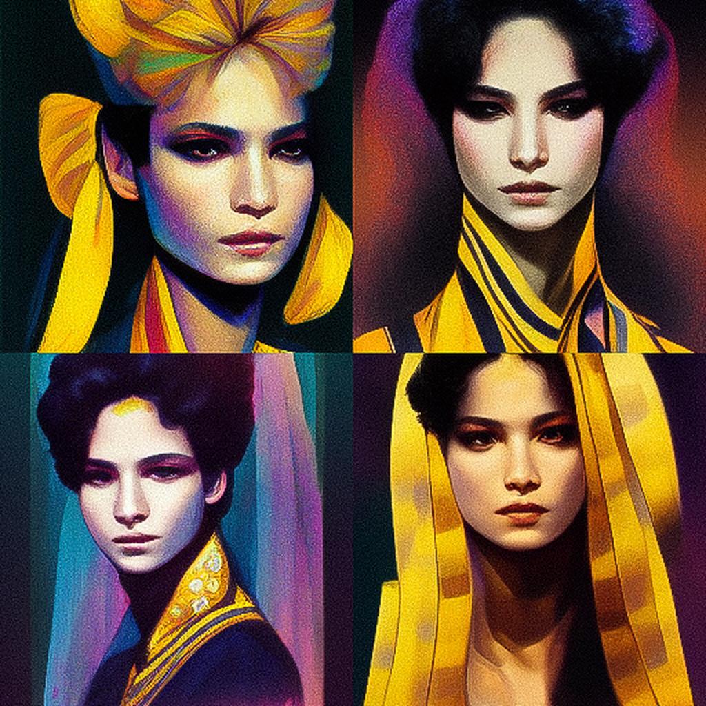 Gianni Versace style, Midjourney V3, render 1 of 4