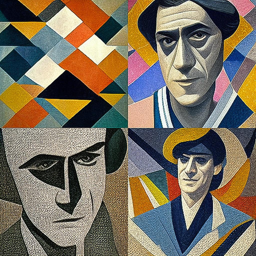 Gino Severini style, Midjourney V3, render 1 of 4