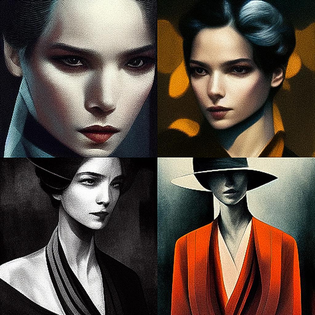 Giorgio Armani style, Midjourney V3, render 1 of 4