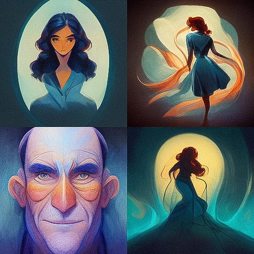 Glen Keane style, Midjourney V3, render 1 of 4