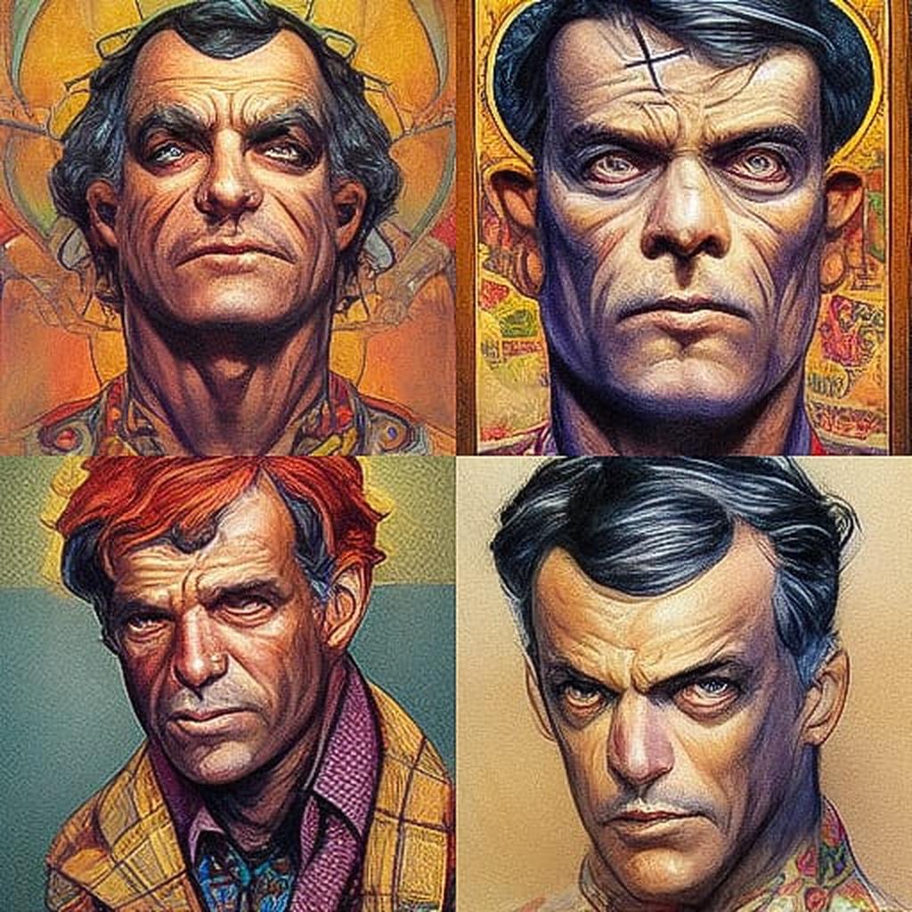 Glenn Fabry style, Midjourney V3, render 1 of 4