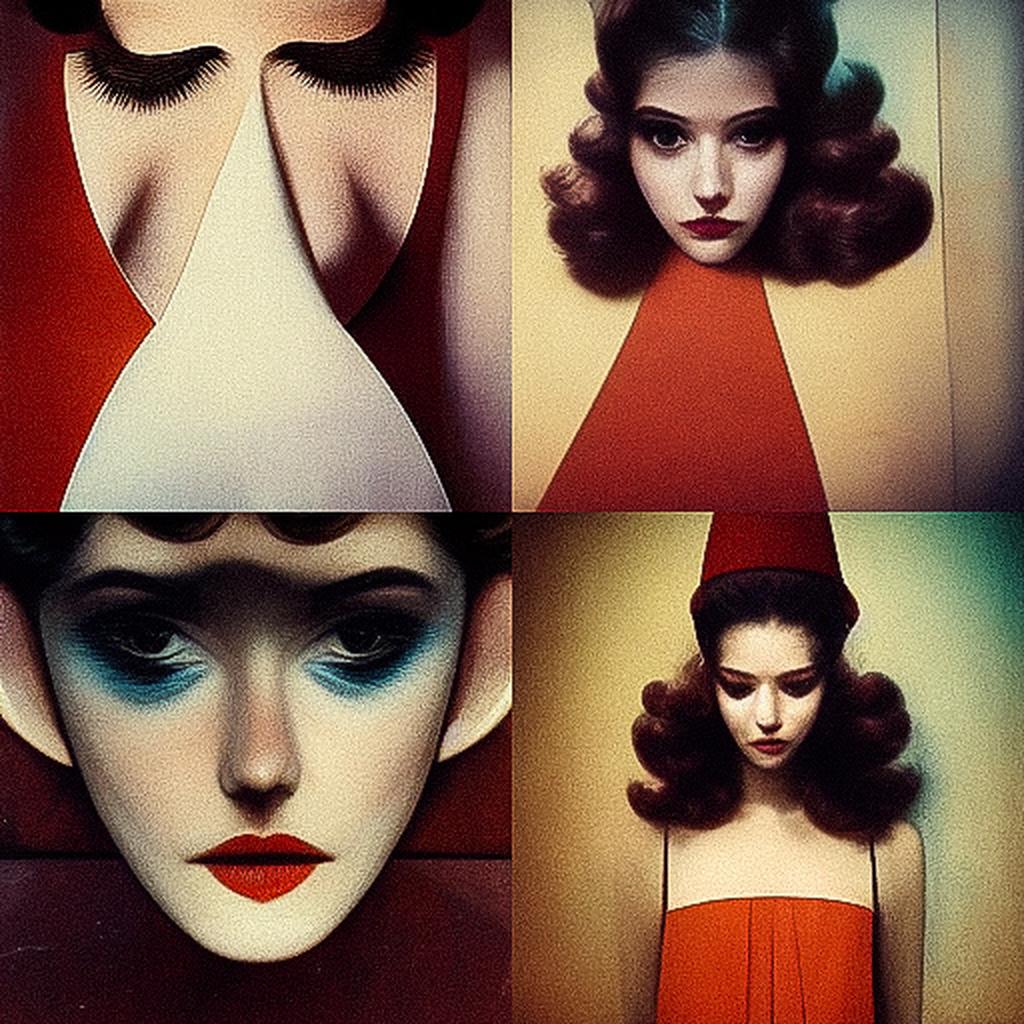 Guy Bourdin style, Midjourney V3, render 1 of 4