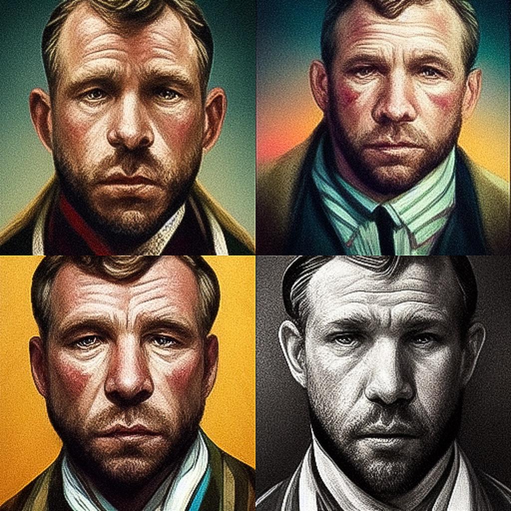 Guy Ritchie style, Midjourney V3, render 1 of 4