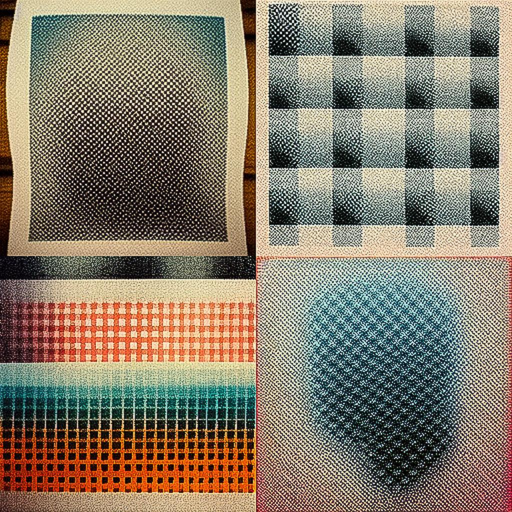 Halftone print style, Midjourney V3, render 1 of 4
