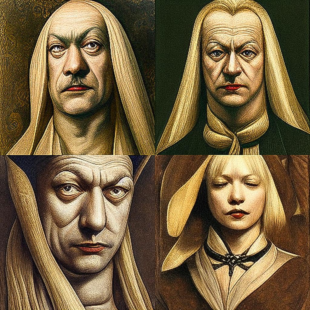 Hans Baldung style, Midjourney V3, render 1 of 4