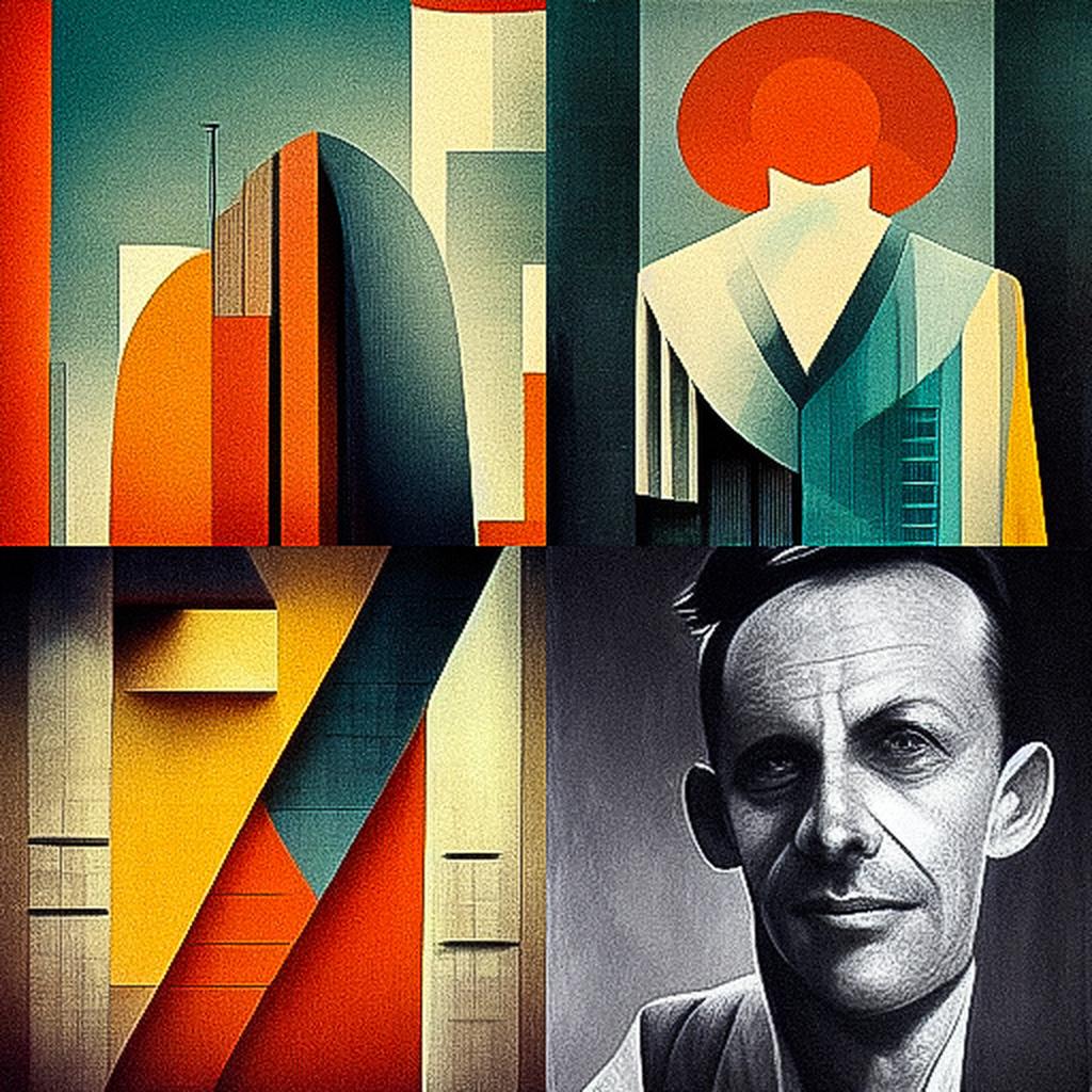 Harry Seidler style, Midjourney V3, render 1 of 4